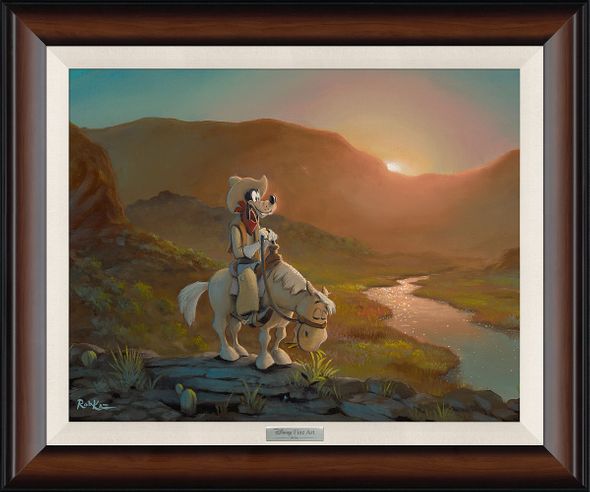 Rob Kaz Artist Signed Disney Framed Silver Series:"On the Range"