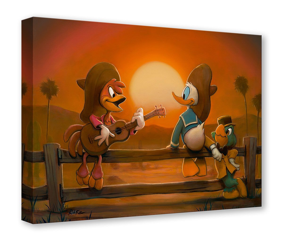 Rob Kaz Artist Signed Disney Ltd Ed Gallery Wrap Canvas:\, image size:1200x1020