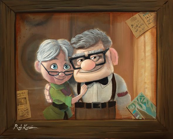 Rob Kaz Artist Signed Disney Ltd Ed Gallery Wrap Canvas:"Reflecting on Life"