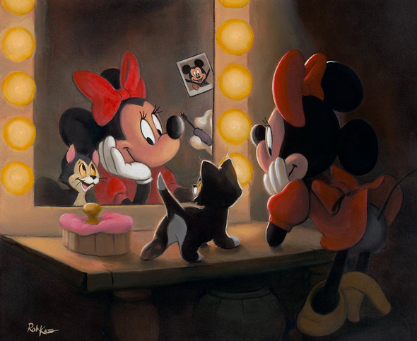 Rob Kaz Signed Disney Ltd Ed Gallery Wrap Canvas:"The Cat's Meow"