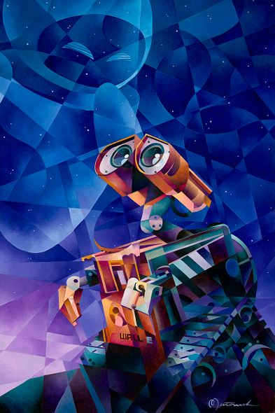 Tom Matousek Artist Signed Ltd Ed Gallery Wrap Canvas:"Wall E’s Wish"