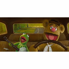 Rob Kaz Signed Limited Edition Gallery Wrap Gicl&eacute;e  Canvas:"Movin� Right Along"