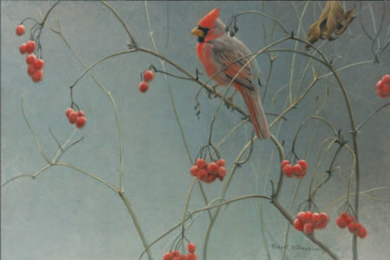 ROBERT BATEMAN 14X9 Secondary Market Art: "HIGHBUSH CRANBERRIES"