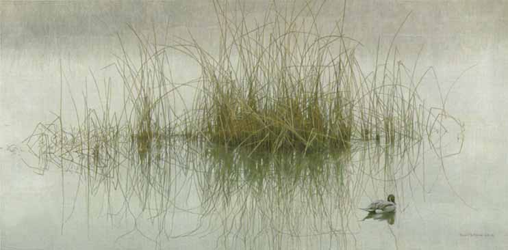 ROBERT BATEMAN 18X36 Secondary Market Art: "MORNING CALM GCNV"