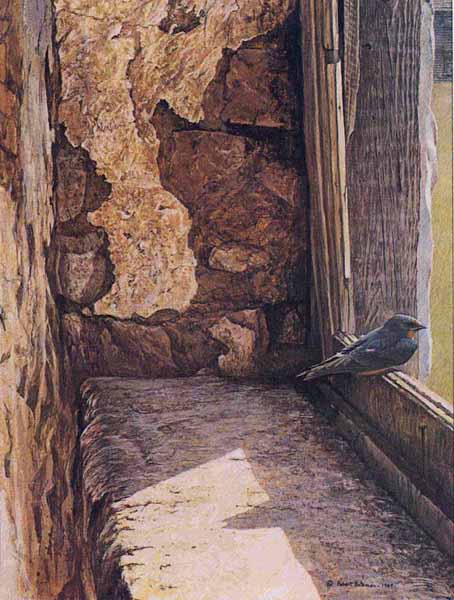 ROBERT BATEMAN 20X15 Secondary Market Art: "YOUNG BARNSWALLOW"