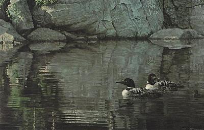 ROBERT BATEMAN 20X30 Secondary Market Art: "NORTHERN REFLECTION"