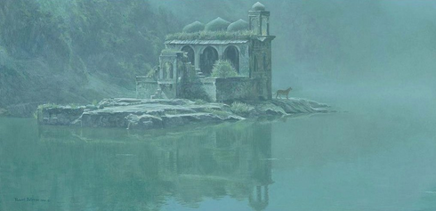 Robert Bateman Artist Signed Ltd Ed Canvas Giclee:"Hindu Temple � Tiger"