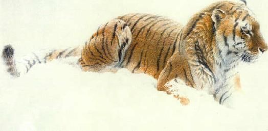ROBERT BATEMAN 30X24 Secondary Market Art: "WATCHING SIBERIAN LTH"