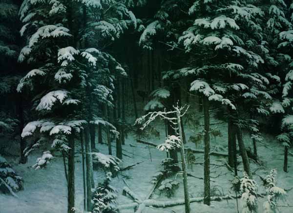 ROBERT BATEMAN 33X26 Secondary Market Art: "DESCENDING SHADOWS"