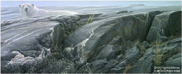 ROBERT BATEMAN 41X17 Secondary Market Art: "ARCTIC LANDSCAP PRE AP"