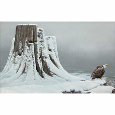 Robert Bateman Handsigned and Numbered Limited Edition Canvas Giclee:"Heritage � Bald Eagle"