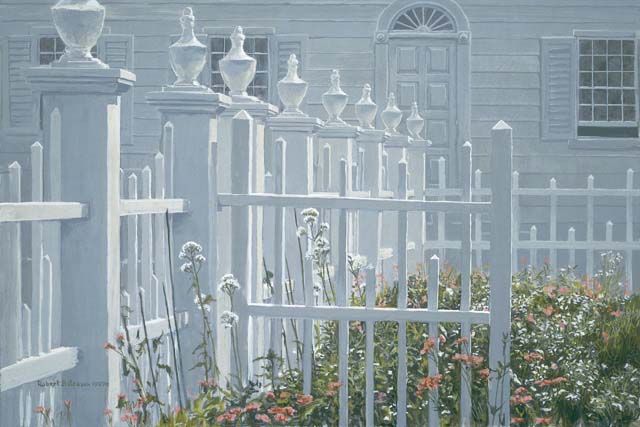 Robert Bateman Handsigned and Numbered Limited Edition Giclee on Canvas:"Colonial Garden"