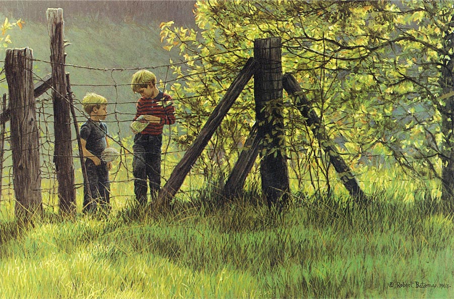 Robert Bateman Handsigned and Numbered Limited Edition Renaissance Giclee Canvas:"Tadpole Time"