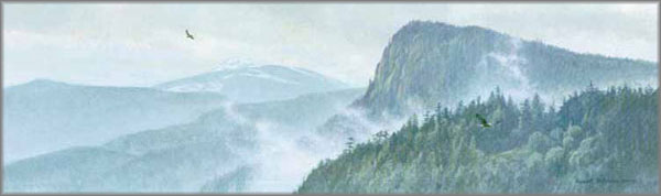 Robert Bateman Handsigned Limited Edition Renaissance Giclee Canvas w/ book :"Thinking Like a Mountain"