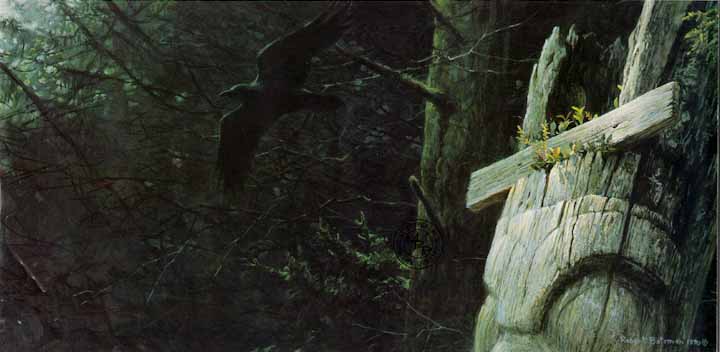 ROBERT BATEMAN  Secondary Market Art: "CLAN OF THE RAVEN"