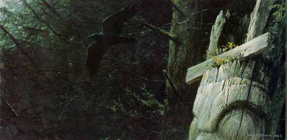 ROBERT BATEMAN  Secondary Market Art: "CLAN OF THE RAVEN AP"