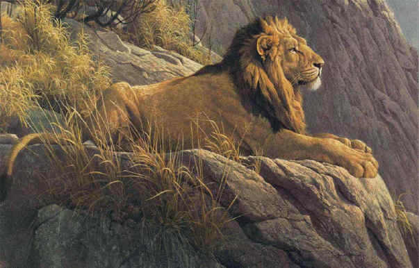 ROBERT BATEMAN  Secondary Market Art: "KING OF THE REALM"