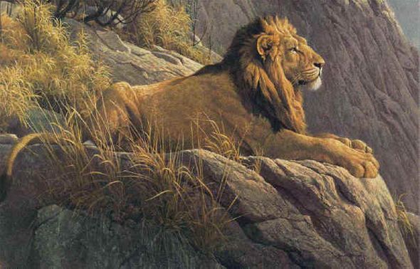 ROBERT BATEMAN  Secondary Market Art: "KING OF THE REALM"