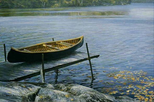 ROBERT BATEMAN  Secondary Market Art: "ROCKY POINT OCTOBER AP"