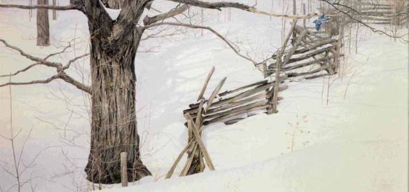 ROBERT BATEMAN  Secondary Market Art: "WINDOW INTO ONTARIO AP"
