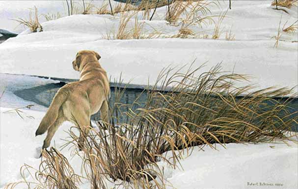ROBERT BATEMAN  Secondary Market Art: "WINTER COMPANION PP"