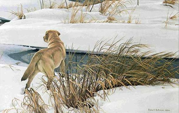 ROBERT BATEMAN  Secondary Market Art: "WINTER COMPANION PP"