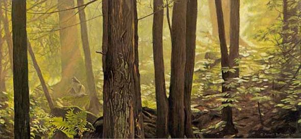 ROBERT BATEMAN  Secondary Market Art: "WOODLAND DRUMMER GR AP"