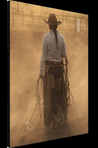 Robert Dawson 36 x 24 Canvas Giclee Art:"Headed To Work"