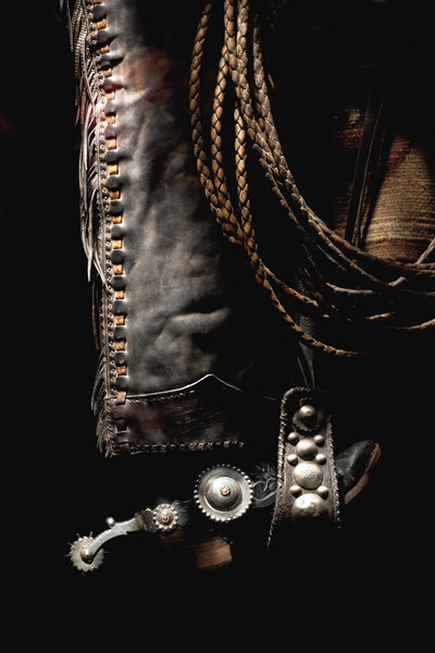 Robert Dawson 36 x 24 Open Edition Signed Giclee on Canvas:"Shotgun Chaps"