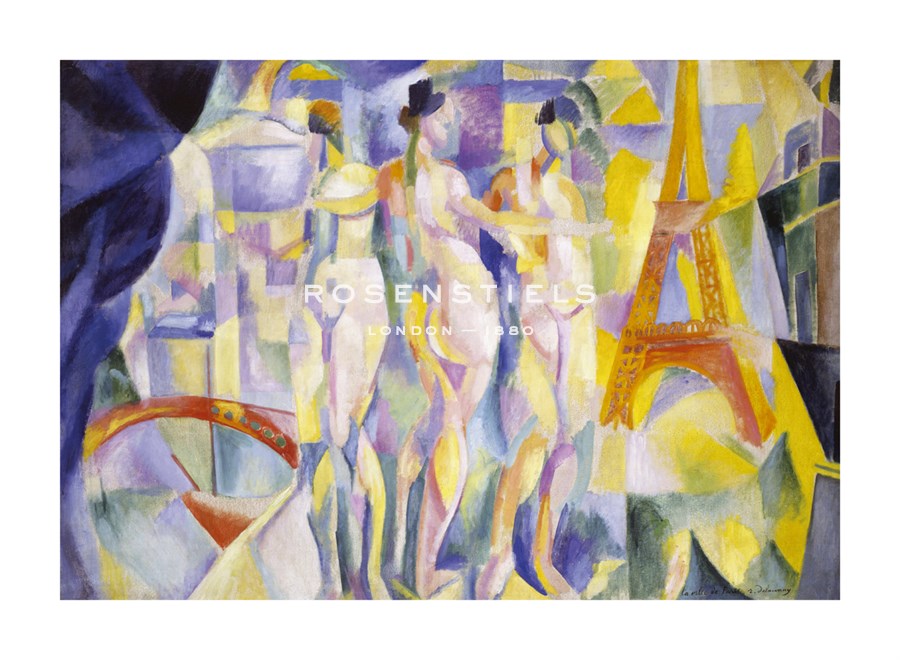 Robert Delaunay Hand Numbered Limited Edition Print on Paper :"La Ville de Paris, c1911"