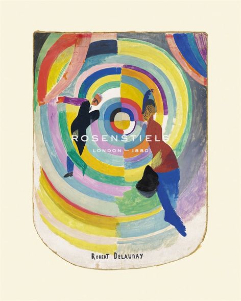 Robert Delaunay Hand Numbered Limited Edition Print on Paper :"Political Drama, 1914"