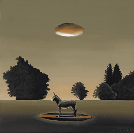 Robert Deyber Artist Signed Limited Edition Hand-crafted Stone Lithograph:"Ass Hole"