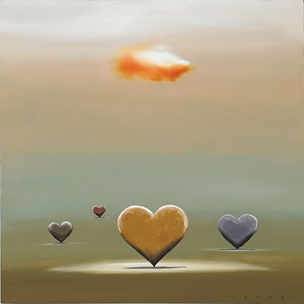 Robert Deyber Artist Signed Limited Edition Hand-crafted Stone Lithograph:"Heartland"