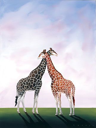 Robert Deyber Artist Signed Limited Edition Hand-crafted Stone Lithograph:"Neck and Neck"