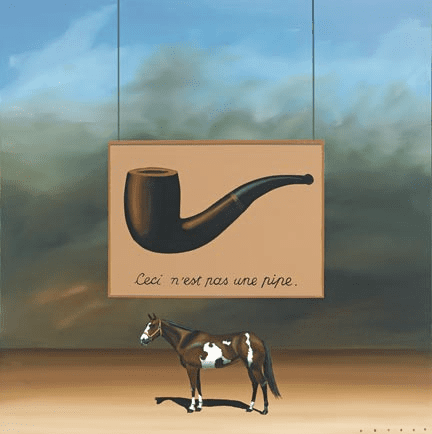 Robert Deyber Artist Signed Limited Edition Hand-crafted Stone Lithograph:"Paint Horse - Magritte "