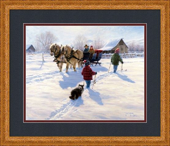 Robert Duncan Framed Art: "A Grand Day"