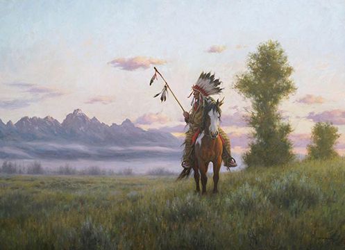 Robert Duncan Hand Signed and Numbered Limited Edition Canvas Giclee:"The New Day"