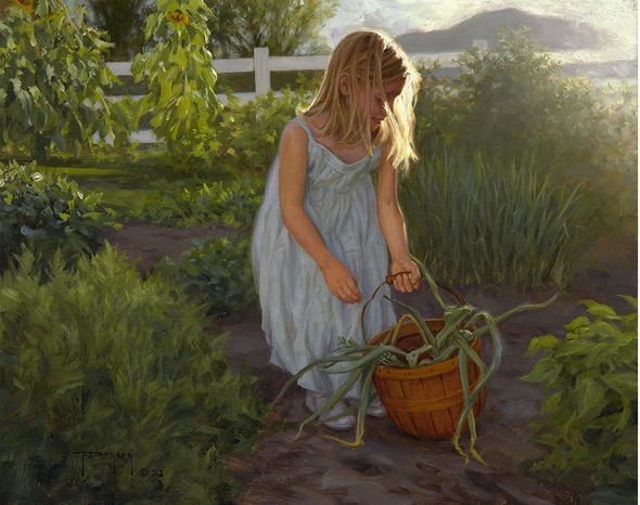 Robert Duncan Artist Signed Limited Edition Canvas Giclee:"Emmy's Garden"