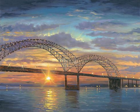 Robert Finale Limited Edition Metal Art:"Memphis Lights"