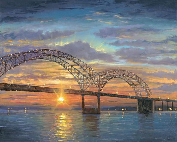 Robert Finale Limited Edition Metal Art:"Memphis Lights"