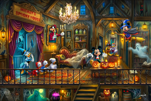 Scott Smith Artist Signed Disney Limited Edition Giclee Print :"Mickey and Friends Spooktacular" Scott Smith Artist Signed Disney Limited Edition Giclee Print :"Mickey and Friends Spooktacular"