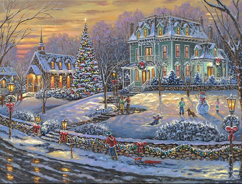 Robert Finale Original Art with Free Framing:"Merry Christmas To All" Robert Finale Original Art with Free Framing:"Merry Christmas To All"