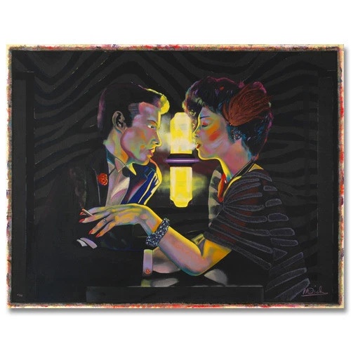 Robert Fisher Limited Edition Serigraph Print: "Night Train"