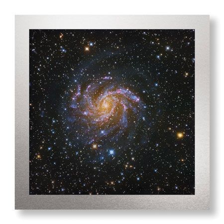 Robert Gendler Limited Edition Ready to Hang Giclee on Brushed Aluminum: "Spiral Galaxy in Cepheus"