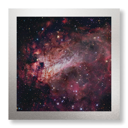 Robert Gendler Limited Edition Ready to Hang Giclee on Brushed Aluminum: "The Omega Nebula in Saggitarius"