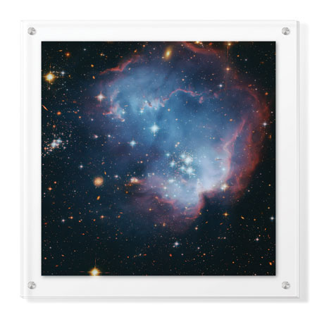 Robert Gendler Limited Edition Ready to Hang Giclee on Clear Acrylic: "Star Forming Region in the Small Magellanic Cloud"