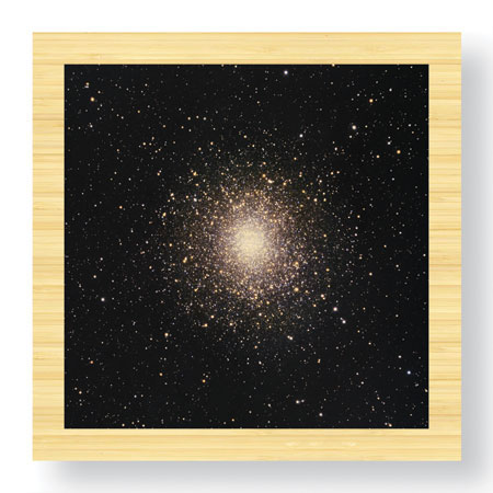 Robert Gendler Limited Edition Ready to Hang Giclee on Sustainable Bamboo: "Globular Cluster in Ophiuchus"