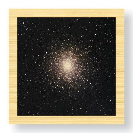 Robert Gendler Limited Edition Ready to Hang Giclee on Sustainable Bamboo: "Globular Cluster in Ophiuchus"