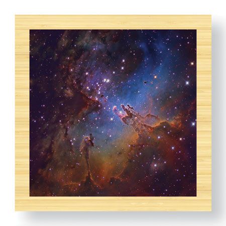 Robert Gendler Limited Edition Ready to Hang Giclee on Sustainable Bamboo: "The Eagle Nebula in Serpens"