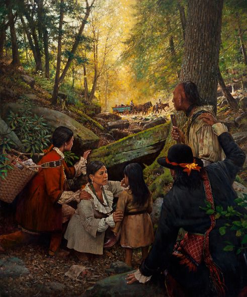 Robert Griffing Hand-signed and Numbered Limited Edition Canvas Giclee:"Another Broken Treaty"